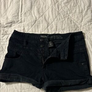 Massimo Black High Waist Shorts